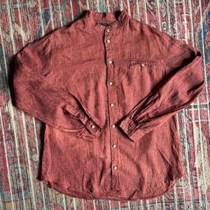 Veta Men’s 100% Linen Button Down Shirt